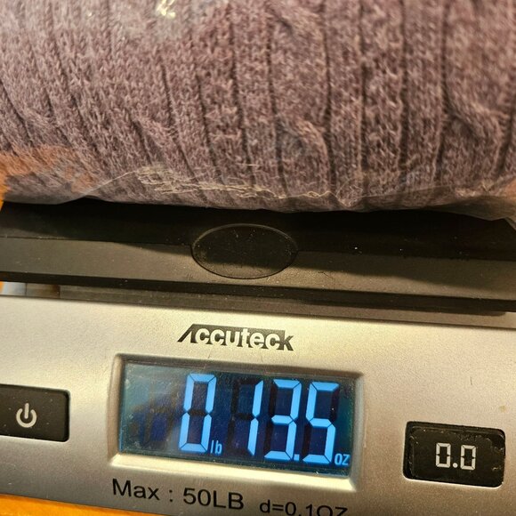 Croft & Barrow Womens 3X Cable Knit Sweater Purple casual Cotton modest Office - Picture 9 of 9